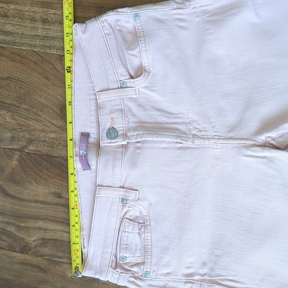 7 For All Mankind Light Pink Jeans - Picture 8 of 11